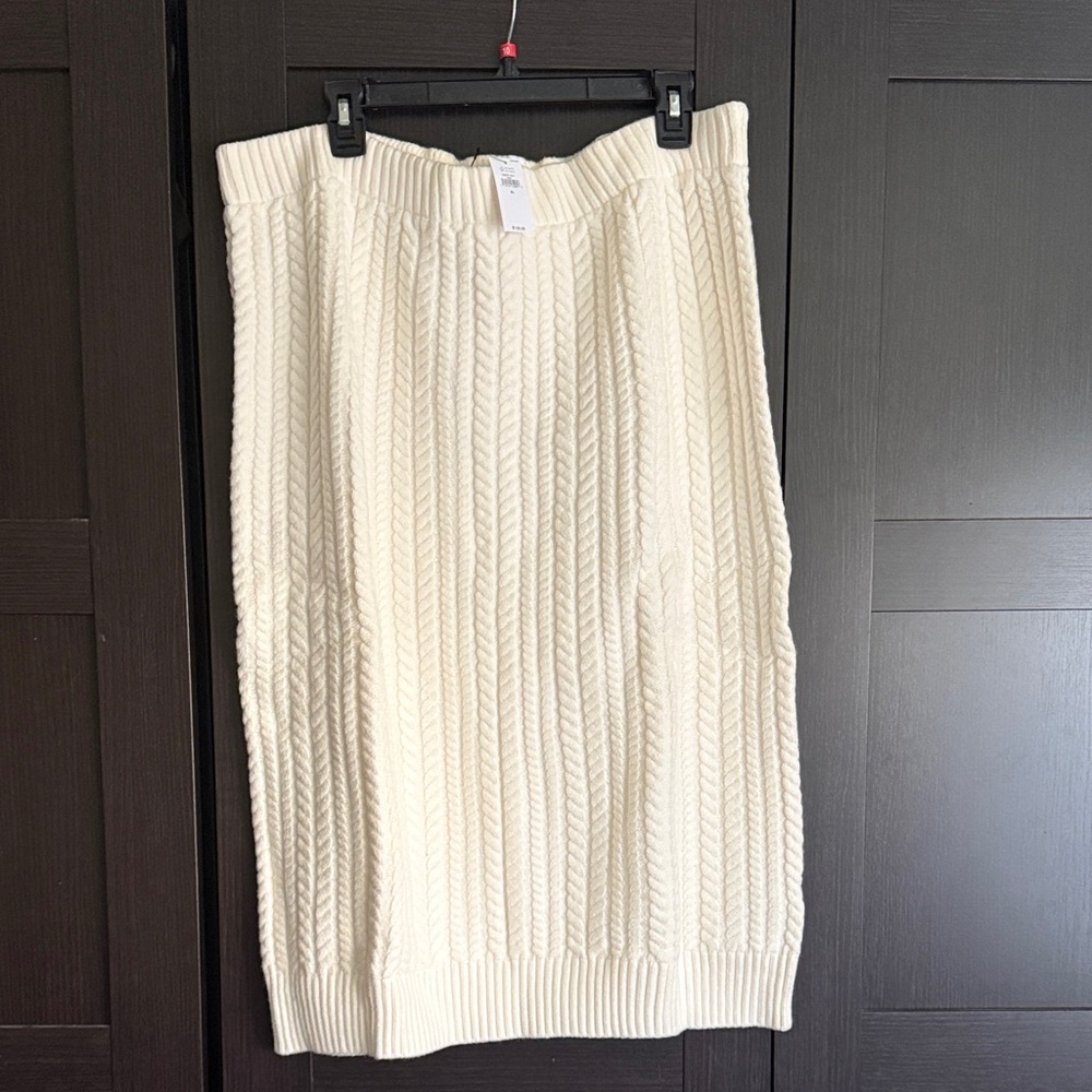 Banana Republic Costal Chunky Cable Knit Pencil Skirt